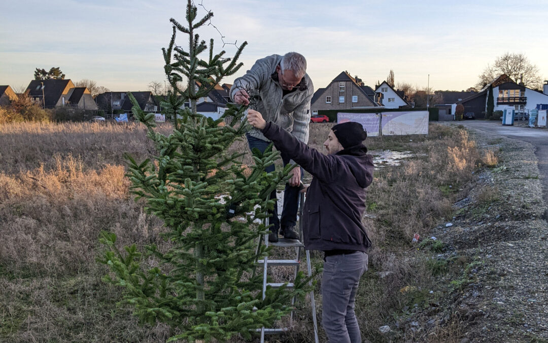 17. Dezember 2023 – Weihnachtsbaum & Glühwein auf dem Bauplatz